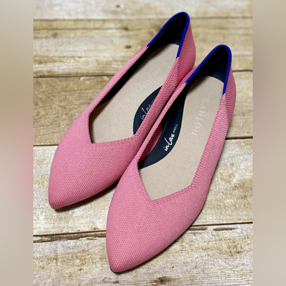 Rothy's The High Point Shoes Tulip Pink Women’s Size 5.5 US
